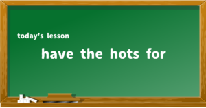 have the hots for