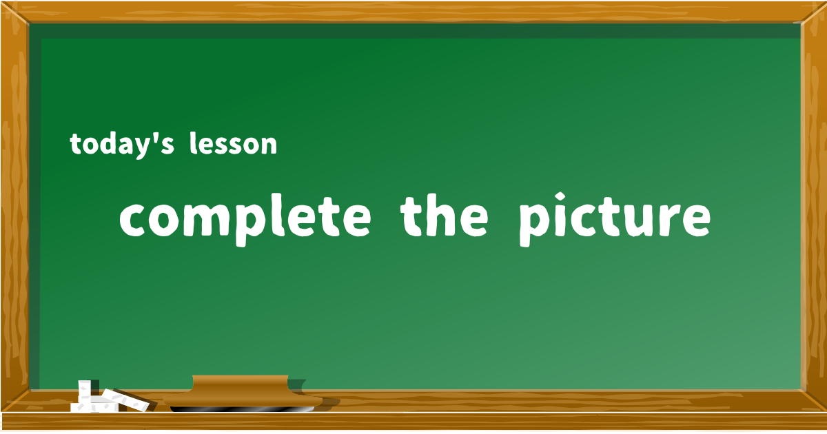complete the picture