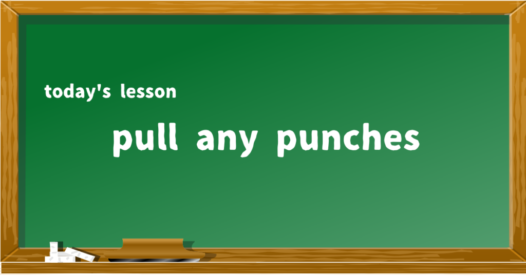 pull any punches