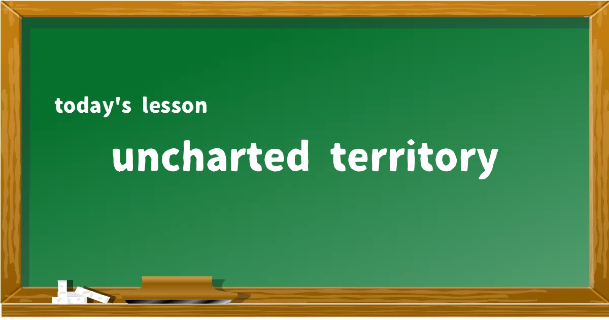 「uncharted territory」の意味と使い方を解説