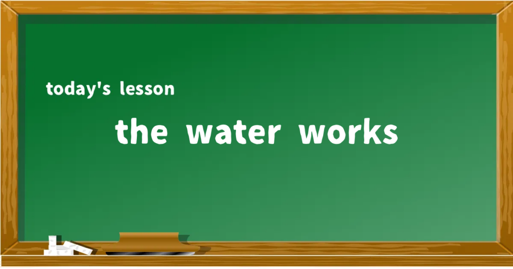「the water works」の意味と使い方を解説
